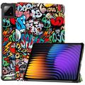 Xiaomi Pad 7/7 Pro/Pad 8/Poco Pad X1 Tri-Fold Series Smart Folio Hoesje - Graffiti
