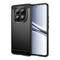 Xiaomi Poco M8/Redmi Note 15 5G Geborsteld TPU Hoesje - Koolstofvezel - Zwart