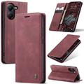 Xiaomi Poco X7 Pro Caseme 013 Series Portemonnee Hoesje - Wijnrood
