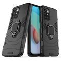 Xiaomi Redmi 10 Hybride Hoesje met Ring Houder - Zwart