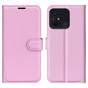 Xiaomi Redmi 12C Portemonnee Hoesje met Magnetische Sluiting - Roze