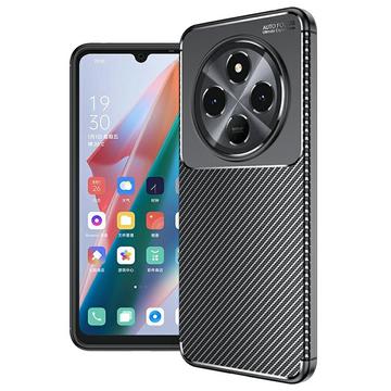 Xiaomi Redmi 14R/14C/Poco C75 Beetle Koolstofvezel TPU Hoesje - Zwart