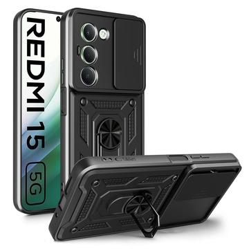 Xiaomi Redmi 15 5G/4G Tech-Protect CamShield Pro Hoesje - Zwart