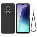 Xiaomi Redmi 17C Vloeibare siliconen hoesje met polsbandje