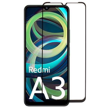 Xiaomi Redmi A3 Full Cover Glazen Screenprotector - Zwarte Rand