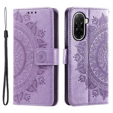 Xiaomi Redmi A5 4G/Poco C71 Mandala Series Portemonnee-hoesje - Paars