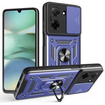 Xiaomi Redmi A5 4G/Poco C71 Roterende ring hybride hoesje met camera schild