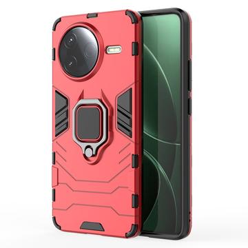 Xiaomi Redmi K80/Poco F7 Pro Hybride Hoesje met Ring Houder - Rood