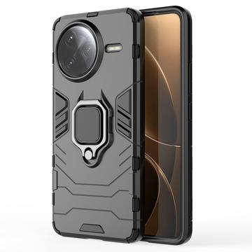 Xiaomi Redmi K80 Pro/Poco F7 Ultra Hybride Hoesje met Ring Houder - Zwart