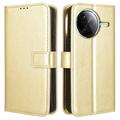 Xiaomi Redmi K80/K80 Pro/Poco F7 Ultra Portemonnee Hoesje met Magnetische Sluiting - Goud