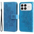 Xiaomi Redmi K90/Poco F8 Pro Mandala Series Portemonnee-hoesje - Blauw