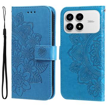 Xiaomi Redmi K90/Poco F8 Pro Mandala Series Portemonnee-hoesje - Blauw