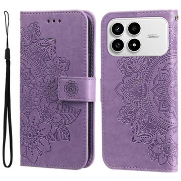 Xiaomi Redmi K90/Poco F8 Pro Mandala Series Portemonnee-hoesje - Paars