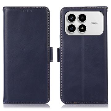Xiaomi Redmi K90/Poco F8 Pro Portemonnee Lederen Hoesje met RFID - Blauw