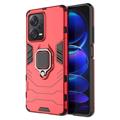 Xiaomi Redmi Note 12 Pro+ Hybride Hoesje met Ring Houder - Rood