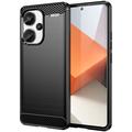 Xiaomi Redmi Note 13 Pro+ Geborsteld TPU Hoesje - Koolstofvezel