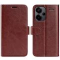Xiaomi Redmi Note 13 Pro+ Portemonnee Hoesje met Magnetische Sluiting - Bruin