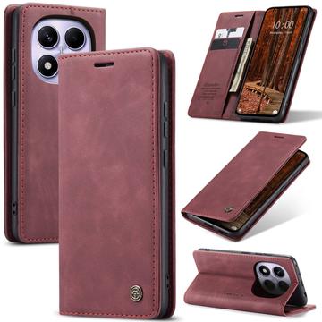 Xiaomi Redmi Note 14 Pro 4G Caseme 013 Series Portemonnee Hoesje - Wijnrood