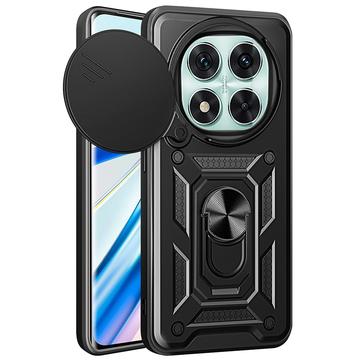 Xiaomi Redmi Note 14 Pro 5G/Poco X7 Roterende ring hybride hoesje met camera schild