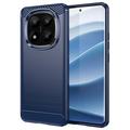 Xiaomi Redmi Note 14 Pro+ 5G Geborsteld TPU Hoesje - Koolstofvezel