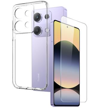 Xiaomi Redmi Note 14S Northjo 2-in-1 Beschermingsset - Doorzichtig