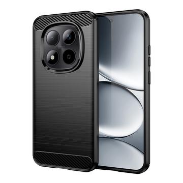 Xiaomi Redmi Note 15 Pro 5G Geborsteld TPU Hoesje - Koolstofvezel - Zwart