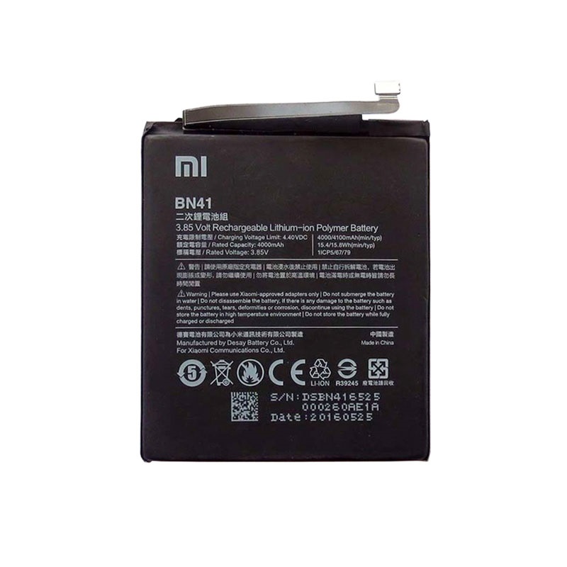 Verzoekschrift Magistraat Rijden Xiaomi Redmi Note 4 Batterij BN41 - 4100mAh