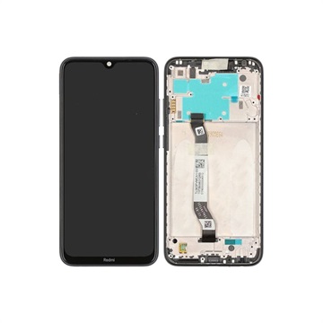 Xiaomi Redmi Note 8 Voorzijde Cover & LCD Display 5600050C3J00 - Zwart
