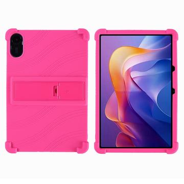 Xiaomi Redmi Pad 2 Silicone Hoesje met Kickstand - Hot Pink
