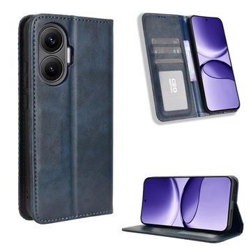 Xiaomi Redmi Turbo 4 Pro Retro Portemonnee Hoesje met Magneetsluiting - Blauw