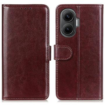 Xiaomi Redmi Turbo 4 Pro Portemonnee Hoesje met Standaard - Bruin