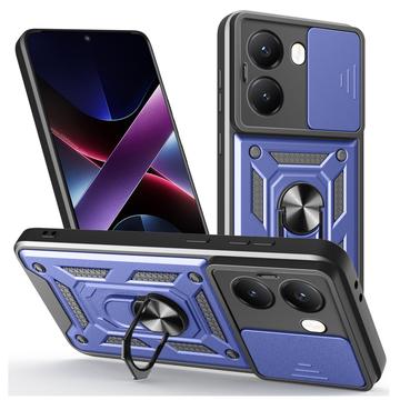 Xiaomi Redmi Turbo 4/Poco X7 Pro Roterende ring hybride hoesje met camera schild