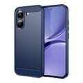 Xiaomi Redmi Turbo 5/Poco X8 Pro Geborsteld TPU Hoesje - Koolstofvezel - Blauw