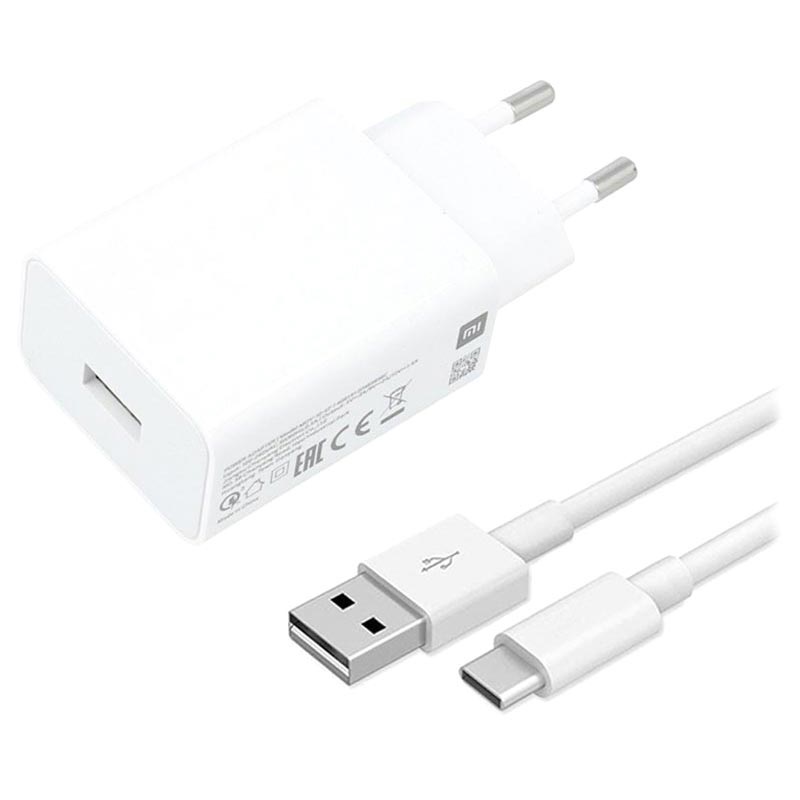 Centrum ze Onbevredigend Xiaomi USB Lader & USB-C Kabel MDY-11-EP - 3A, 22.5W - Hvit