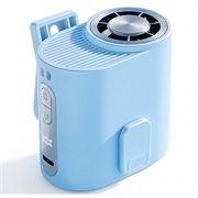 Y66 Clip-on halfgeleider-koelventilator voor de taille met digitaal display - Blauw