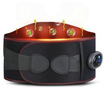 YF-FR069 Grafeen Verwarmende Therapie Heupgordel met Trillingsmassage - Zwart