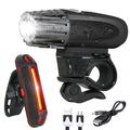 YOUOKLIGHT YK1528 Waterdichte Fietsverlichtingsset LED Super Heldere Fietskoplamp + Achterlicht USB Oplaadbaar