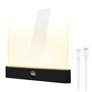 YSJ-019 Plus doorzichtige acryl LED-nachtlampje - Type-C-oplader