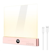YSJ-019 Plus doorzichtige acryl LED-nachtlampje - Type-C-oplader - Roze