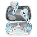 YX36 AI Slimme Vertaal Oortelefoon / Gaming Bluetooth Headset met Hi-Fi geluid - Wit