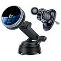 Yesido C326 Qi2 25W magnetische draadloze autolader met koeling - zwart