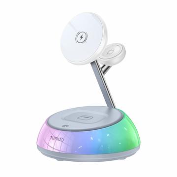 Yesido DS31 3-in-1 magnetisch draadloos oplaadstation 15W met nachtlampje