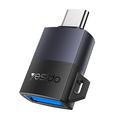 Yesido GS31 USB 3.0 naar USB-C OTG-adapter 18W - Zwart