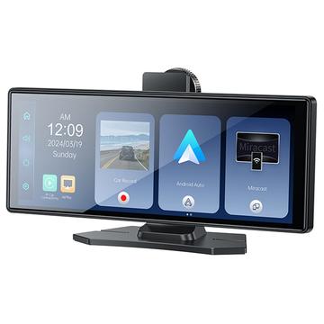 Yesido KM19 Bluetooth Stereo voor in de auto met CarPlay / Android Auto navigatie en achteruitrijcamera - 10.2"