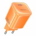 Yesido YC117 60W USB-C GaN-oplader met USB-C-kabel - Oranje