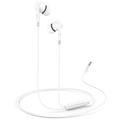 Yesido YH46 3.5mm bedrade in-ear hoofdtelefoon met HD-microfoon - wit