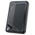 Yesido YP82 10000mAh Power Bank met Digitaal Display - 22.5W, 2x USB-A, USB-C - Zwart