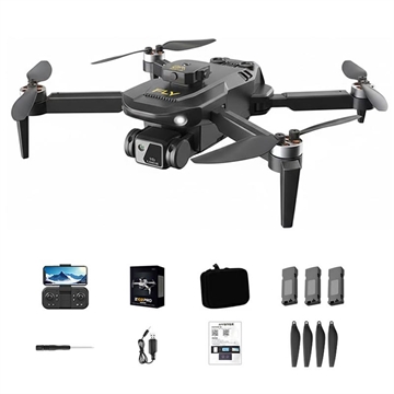 Z102 EIS Gimbal drone met dubbele camera, optische stroming - Zwart
