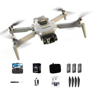 Z102 EIS Gimbal drone met dubbele camera, optische stroming - Grijs