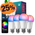 ZJ-BWBL1H-RGBWW-4P 4PCS 10W Bluetooth Smart Light Bulbs WiFi 2.4G Voice RGBCW 220V LED-lampen